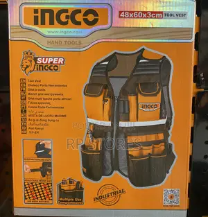 Ingco Tool Vest | Air Mesh Material | 3kg Max Load | Adjustable Straps & Waist | Multi-Pocket | Tool Carry
