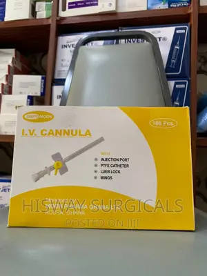 Cannula Yellow 24g | Safety Flashback | Sterile | Teflon Catheter | Multiple Gauge Sizes | Easy Insertion