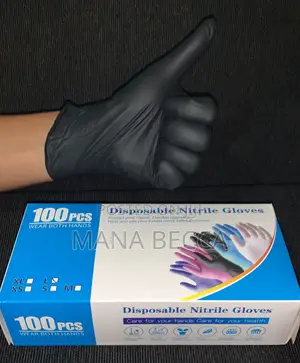 Black Nitrile Gloves