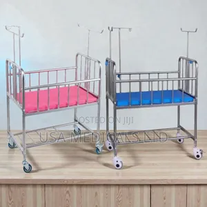 Baby Cot Bed (Stainless Steel)