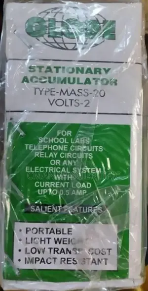 Accumulator 2v | Stationary 2V | Battery | Lab Power Supply & Demonstration Use