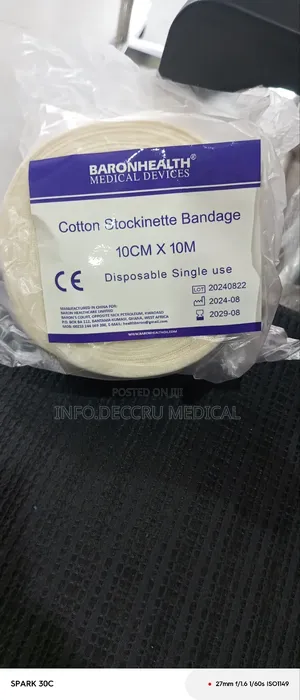 Cotton Stockinette Bandage 20cm*10 | Medical-Grade | Sterile | Soft Texture | Wound Care & Post-Op Dressing