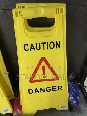 Indicator/ Warning Sign | Hi-Vis | Self-Adhesive or Free-Standing | ISO 7010 | Meets OSHA Safety Sign Standards