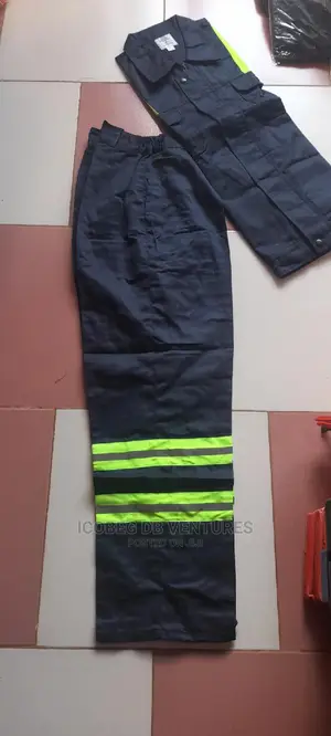 Polycotton Coverall Set – Durable Work Overalls in Multiple Colors (Top & Bottom)