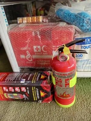 1kg Fire Extinguisher – Eveready Dry Chemical Powder For Home & Car | ABC Dry Powder | Multi-Class A/B/C | Pressure Gauge | Wall Bracket | EN 3 Certified