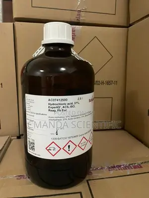 Hydrochloric 2.5L 37% | HCl 37% 2.5L | Analytical Grade | Acid Digestion & Lab Chemistry