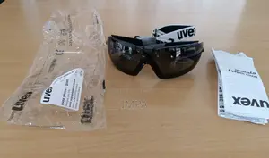 Uvex Phoes S Guard Safety Goggles With Strap P/N: 9192681 | Uvex/Vaultex | ANSI Z87.1 | Anti-Fog & Anti-Scratch | UV Protection | Adjustable