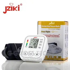 Upper Arm Digital Blood Pressure Monitor With Voice ZK-W869 | Wrist Cuff | Rechargeable | Large LCD | Voice Function | Irregular Heartbeat Alert