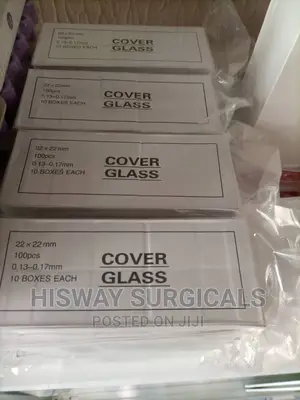 Cover Slip/ Microscope Cover Glass | Borosilicate Glass | Flat Bottom | 90mm/100mm | Lab & Microbiology Grade
