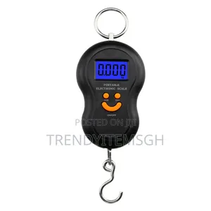 LCD Digital Hanging Luggage Scale – Portable 50kg Travel Bag Weighing Scale