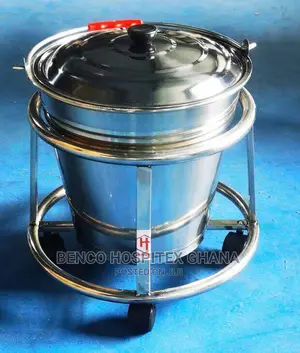 Kick Bucket | Surgical Grade | Stainless Steel | Foot-Operated | OR Waste Disposal Use