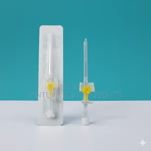 Yellow Iv Cannula 24 Gauge | Safety Flashback | Teflon Catheter | Multiple Gauge Sizes | Easy Insertion | Sterile