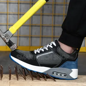 Sports Design Safety Shoe With Steel Toe, Anti Slip, Anti Smash.Kevlar | Kevlar Anti-Puncture | Steel Toe | Breathable | Anti-Slip | EN ISO 20345 S1P