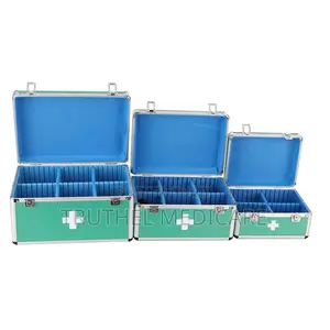 First Aid Box - Packed/Unpacked | CE Certified | Essential Supplies | Compact | Home Office & Travel Ready