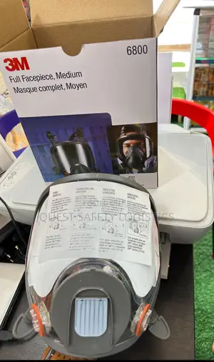 3m Full Face Gas Mask | Full-Face | ABEK Multi-Gas Cannisters | Wide Visor | Positive Pressure Seal | EN 136