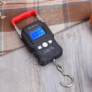 50kg Portable LCD Luggage Scale – Multi-Purpose Hanging Scale for Travel & Market Use