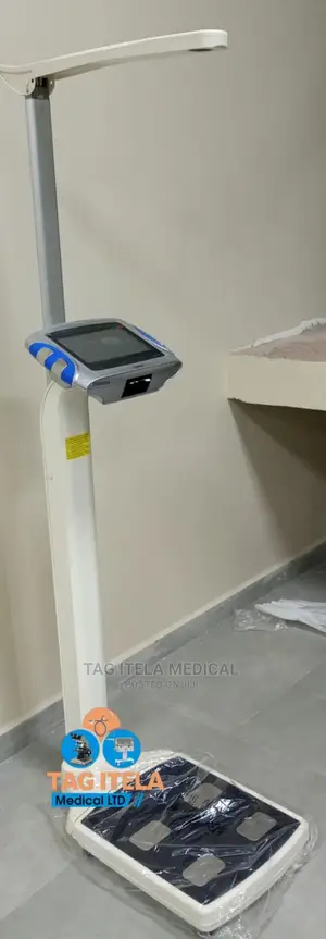 Weighing Scale With Height, BMI, Body Fat (Digital) | Dual Height & Weight | BMI Display | Digital | Auto-Zero | Clinic & Hospital Use