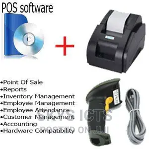 POS Software 58mm Printer Barcode Scanner
