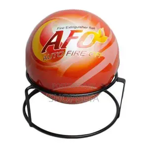 Afo Fire Extinguisher Ball | ABC Dry Powder | Multi-Class A/B/C | Pressure Gauge | Wall Bracket | EN 3 Certified