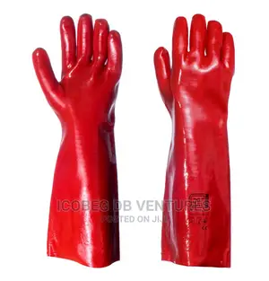 Pvc Gloves-long | PVC | 70cm/26" Shoulder-Length | Chemical-Resistant | Interlock Liner | EN 374 Certified