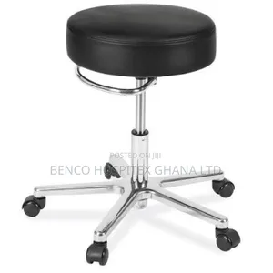 Theater Lab Chair/Stool | Height-Adjustable | Padded Seat | Swivel | Backrest | Clinic & Theatre Use