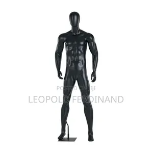 Man Black Muscular Mannequins