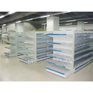 Double Side Rack Shelves End Unit for Supermarket/Pharmacy/Retail