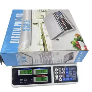 40kg Digital Price Computing Scale – Dual LCD, 1g Precision, Commercial Retail Scale