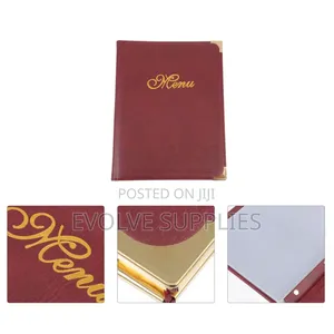 Leather Menu Folder for Restaurant, Bars and Hotels