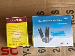 Blood Glucose Test Strips and Lancet | Fast 5-Second Results | No Coding | Micro Blood Sample | Memory | Lancets Included