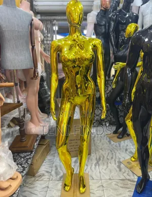 Gold And Silver Female Mannequin