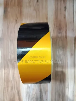 Quality Floor Marking Tape - Yellow And Black.(Smooth Version) | Floor Adhesive | 50mm Wide | Chemical-Resistant | High-Visibility | EN 13422 Grade
