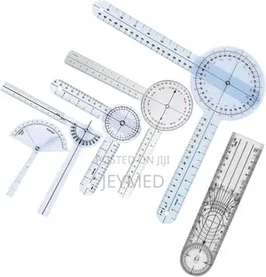 Goniometer (Set) | Full-Circle 360° | Plastic/Metal | Joint ROM Measurement | Orthopedic Rehab Use