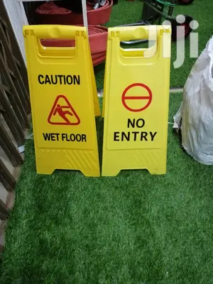 Caution Signage | Hi-Vis | Self-Adhesive or Free-Standing | ISO 7010 | Meets OSHA Safety Sign Standards