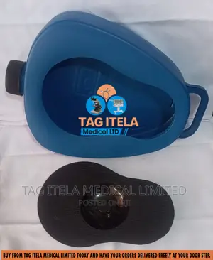 Bed Pan (Plastic) | Lightweight | Splash Guard | Easy-Clean | Portable | Hospital & Home Patient Care