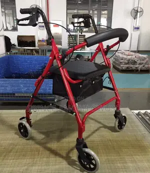 Rollator Push Walker | Padded Seat | Adjustable Handles | Storage Bag | Smooth Wheels | Foldable