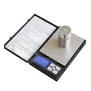 0.01g / 500g LCD Digital Pocket Scale – Notebook Design, High-Precision Weighing