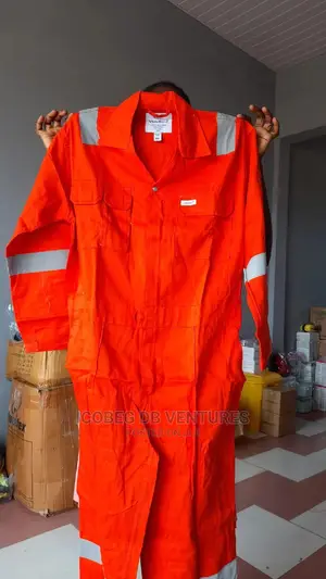100% Cotton Coverall/Overall – Reflective Safety Coverall & Work Uniform – Top & Bottom