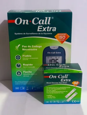 On Extra Glucometer – Blood Glucose Monitoring System with Test Strips & Lancets