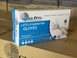 Mediglove Latex Examination Gloves. Glade a Quality at Wholesale Price | Powder-Free | Textured Fingertips | Chemical Resistant | All Sizes | Medical Grade