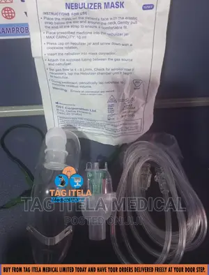 Nebulizer Mask (Complete) | Complete Set | Soft Mask | O₂ Delivery | Pediatric & Adult | Aerosol Therapy
