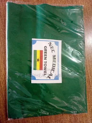 Medical Green Towel | Sterile Cotton | Terry Cloth | Surgical & Non-Surgical Procedures | Hospital Grade