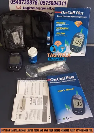 Glucometer Machine (OnPlus) – Blood Glucose Monitoring System with Test Strips & Lancets