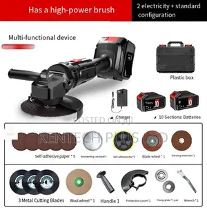 Crown Cordless Angle Grinder Set + 2pcs 48v Battery