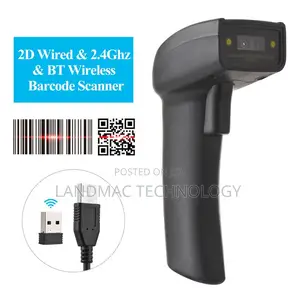2d Wireless Bt+2.4g Barcode Scanner Handheld Usb Wired 1d