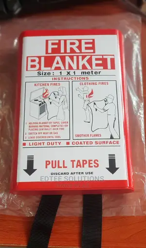 Brand New Fire Blanket 1m X 1m | Fibreglass | BS EN 1869 | 1m×1m / 1.2×1.8m | Kitchen & Clothing Fires | Smothers Fast