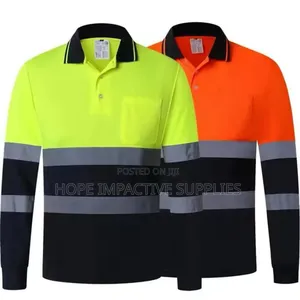 Reflective Polo Shirt - Long Sleeve | 3M Scotchlite | Hi-Vis Fabric | Day/Night Biomotion | Reflective Chest & Back | EN 471