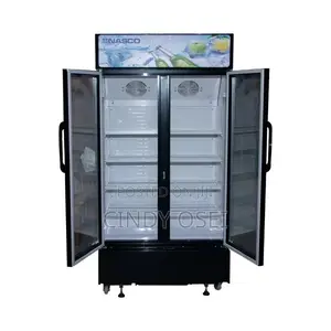 Nasco 728liters Double Door Display Fridge