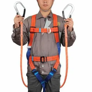 Safety Harness Belt | 3D-Ring | EN 361 Certified | Adjustable Shoulder/Thigh/Waist | Energy Absorber | Fall Arrest