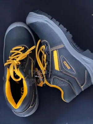 Ingco Saftey Boot Size 42 | Steel Toe & Plate | Anti-Slip Sole | Leather Upper | Electrical Resistant | EN ISO 20345 S3